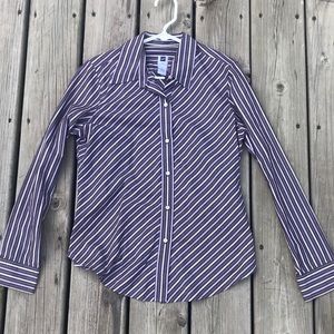 Gap striped button down shirt